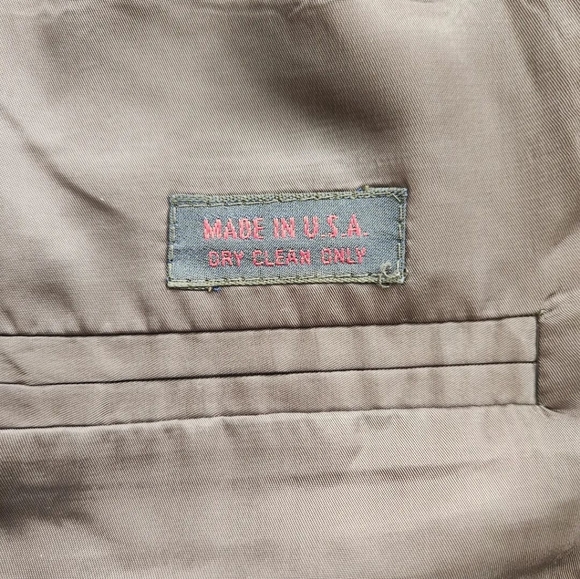 💵🌹Vintage 1990s Striped Navy Sports Coat🏛️🚍 - Picture 6 of 6